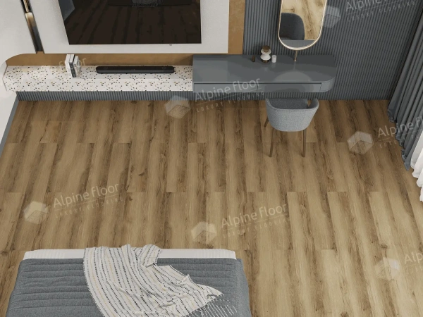 Инженерная кварц-виниловая плитка Alpine floor Premium 12 Дуб Эскейп ECO 24-8